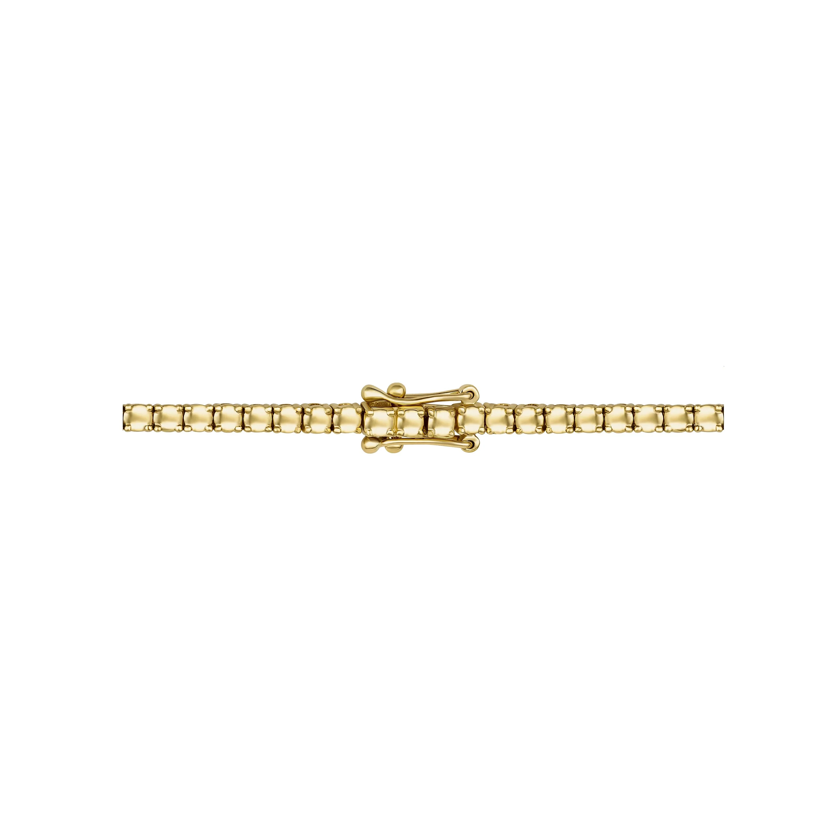 Promotional Finds Half Eternity Round Brilliant Cut Natural Diamond Tennis Bracelet | 18K Yellow Gold - Image 6
