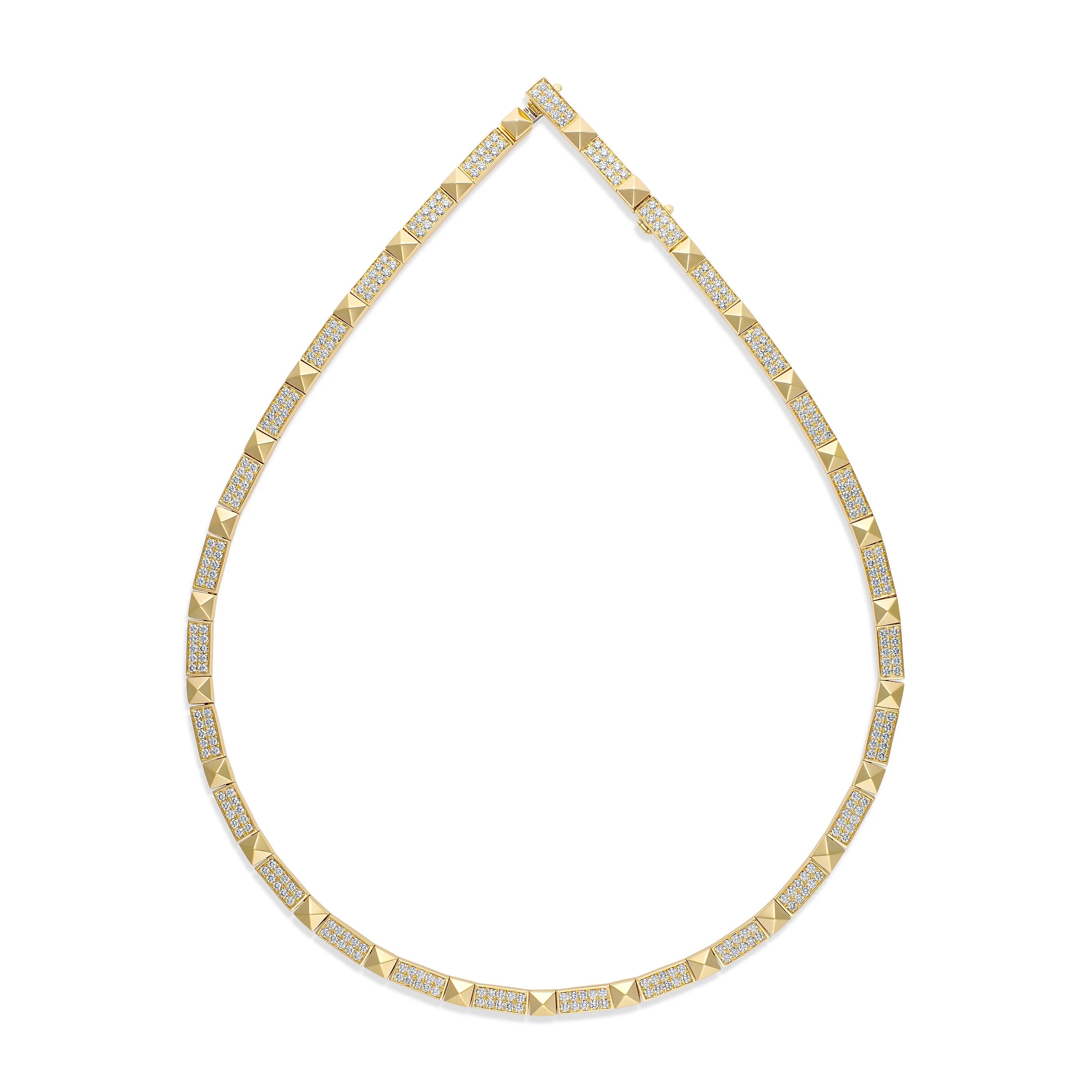 R.08® Deux Diamond Necklace | 18K Yellow Gold - Image 4