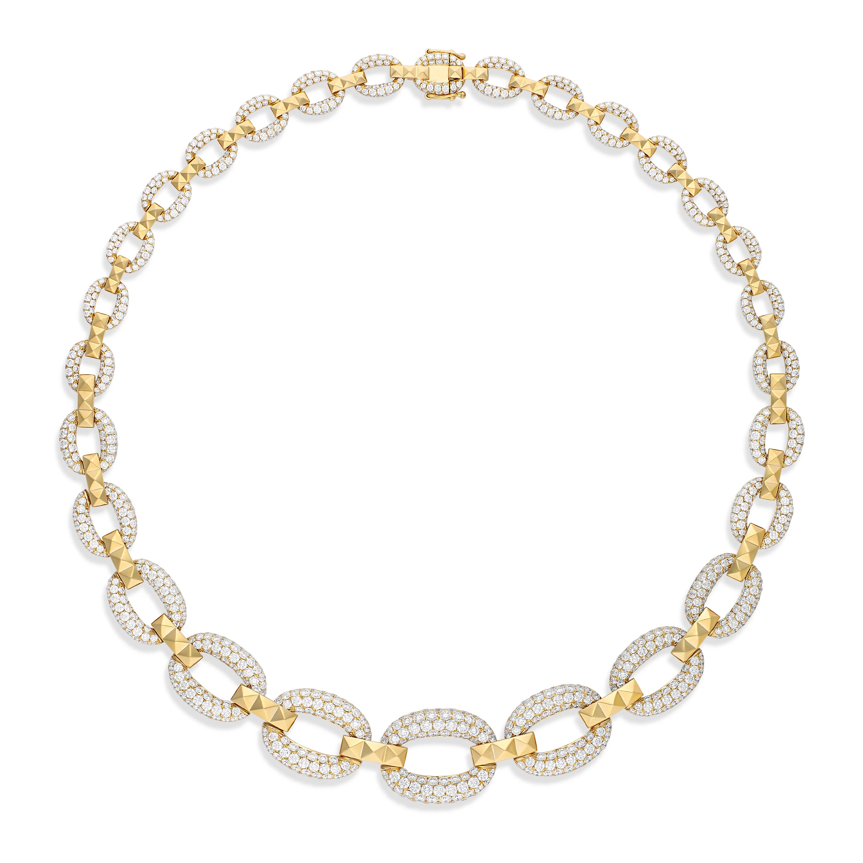 R.08® Link Diamond Necklace | Yellow Gold - Image 3