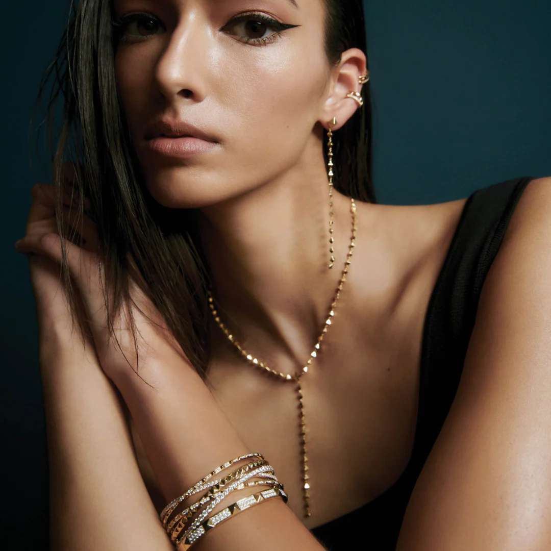 R.08® Matrix Lariat Necklace | 18K Yellow Gold - Image 4