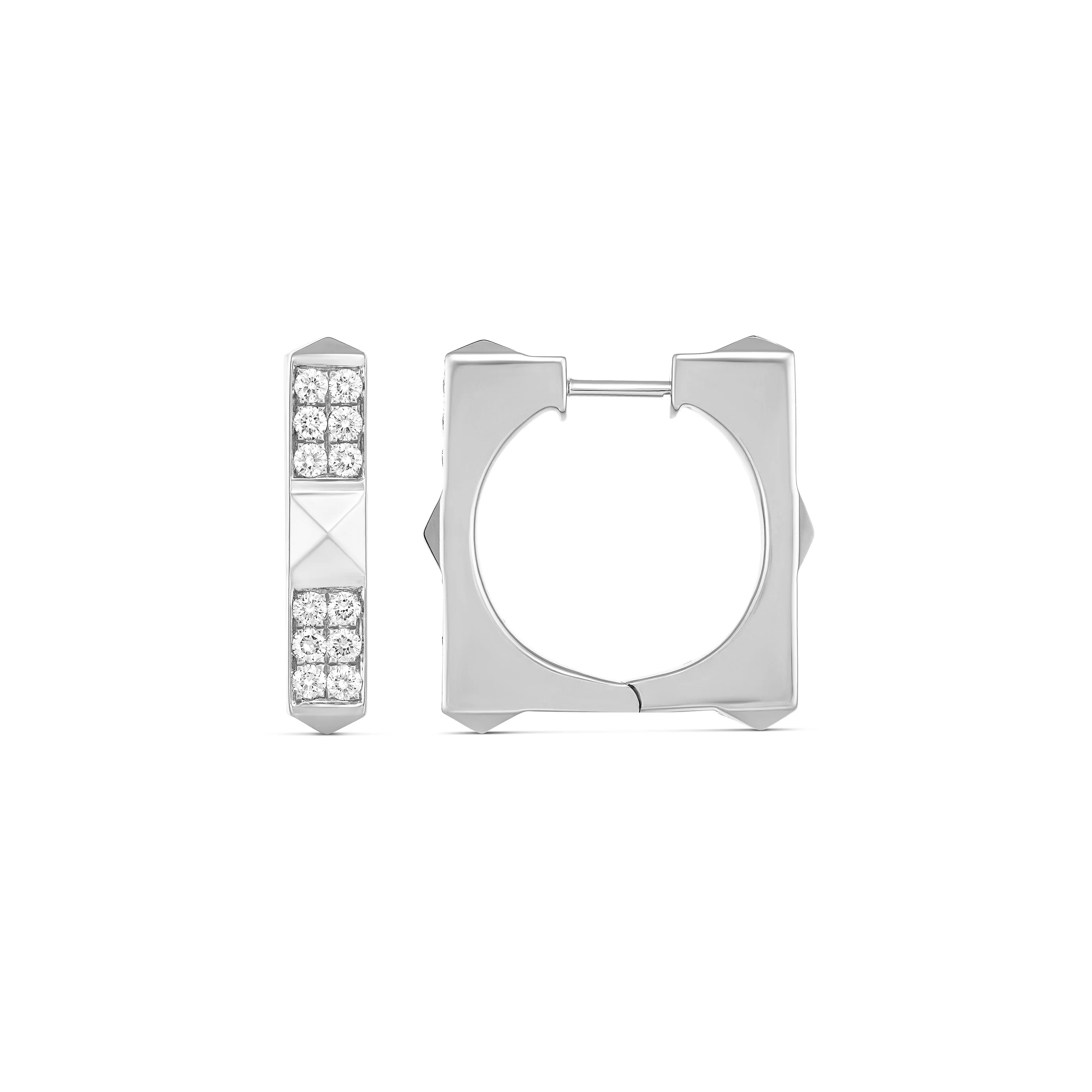 R.08® Quad Large Diamond Earrings | 18K Yellow Gold - Image 4