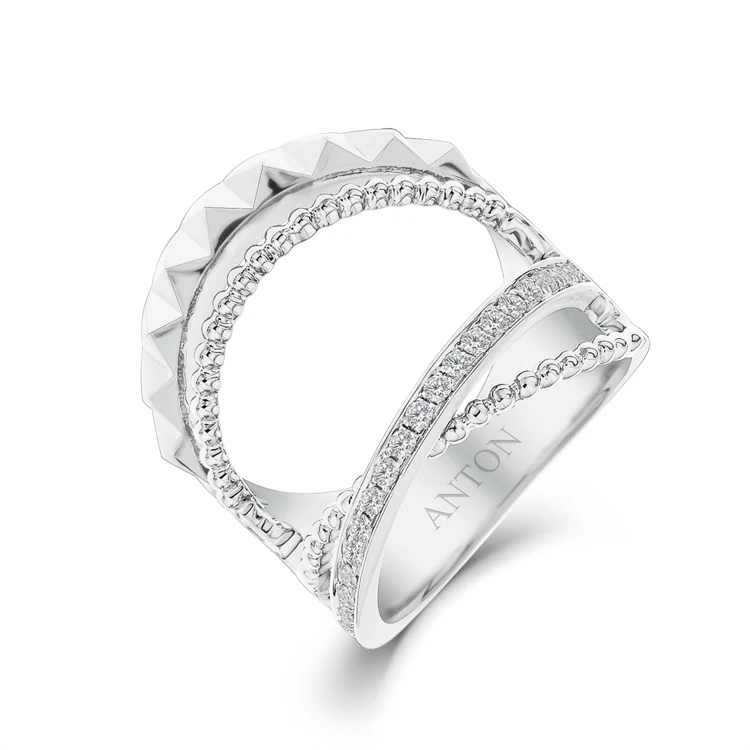 R.08® Split Ring | White Gold - Image 3