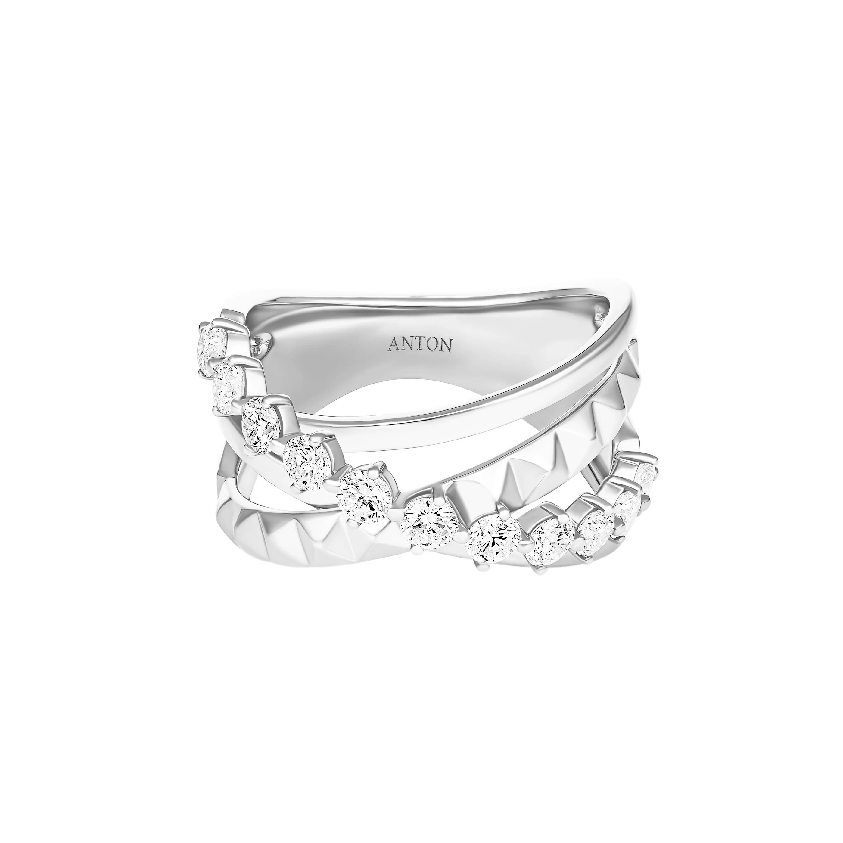 R.08® Tilt 2.0 Diamond Ring | 18K White Gold - Image 3