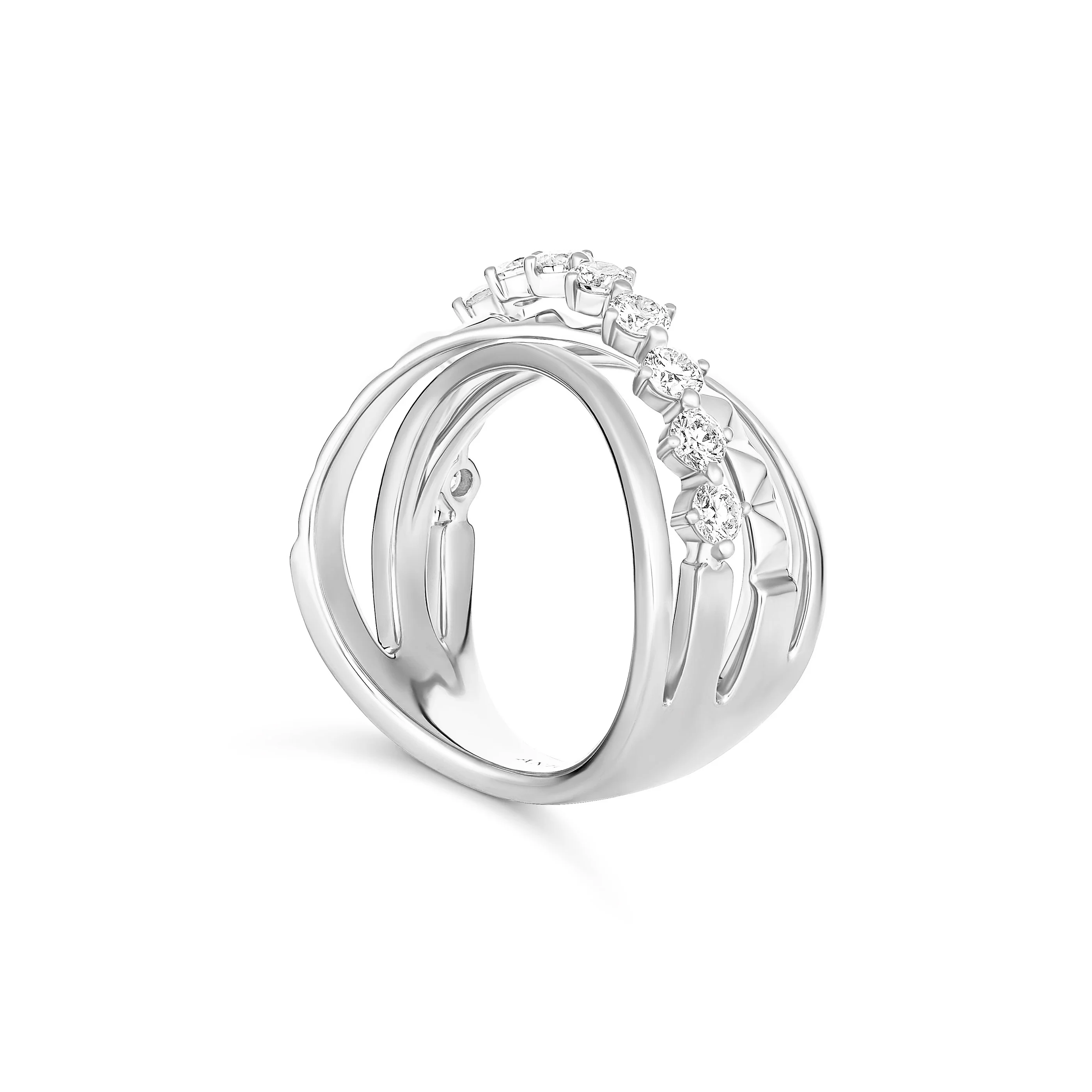 R.08® Tilt 2.0 Diamond Ring | 18K White Gold - Image 4