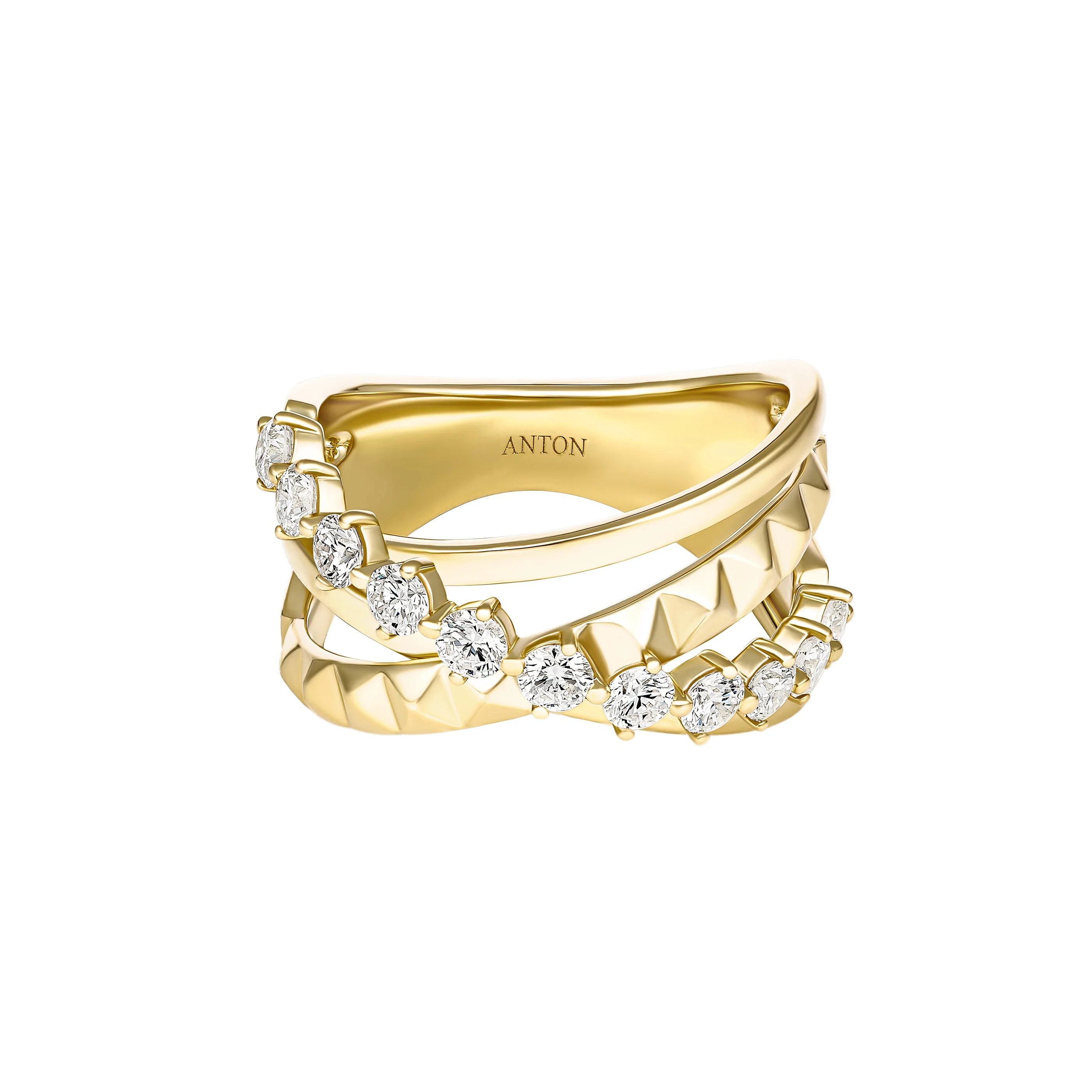 R.08® Tilt 2.0 Diamond Ring | 18K Yellow Gold - Image 2