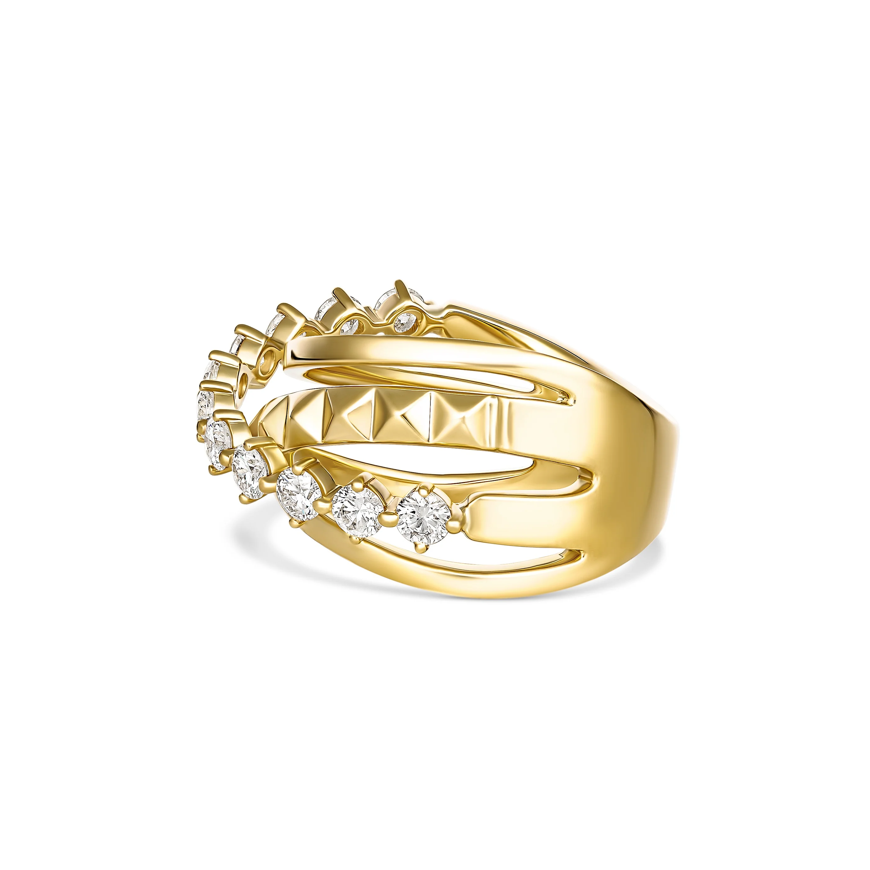 R.08® Tilt 2.0 Diamond Ring | 18K Yellow Gold - Image 3