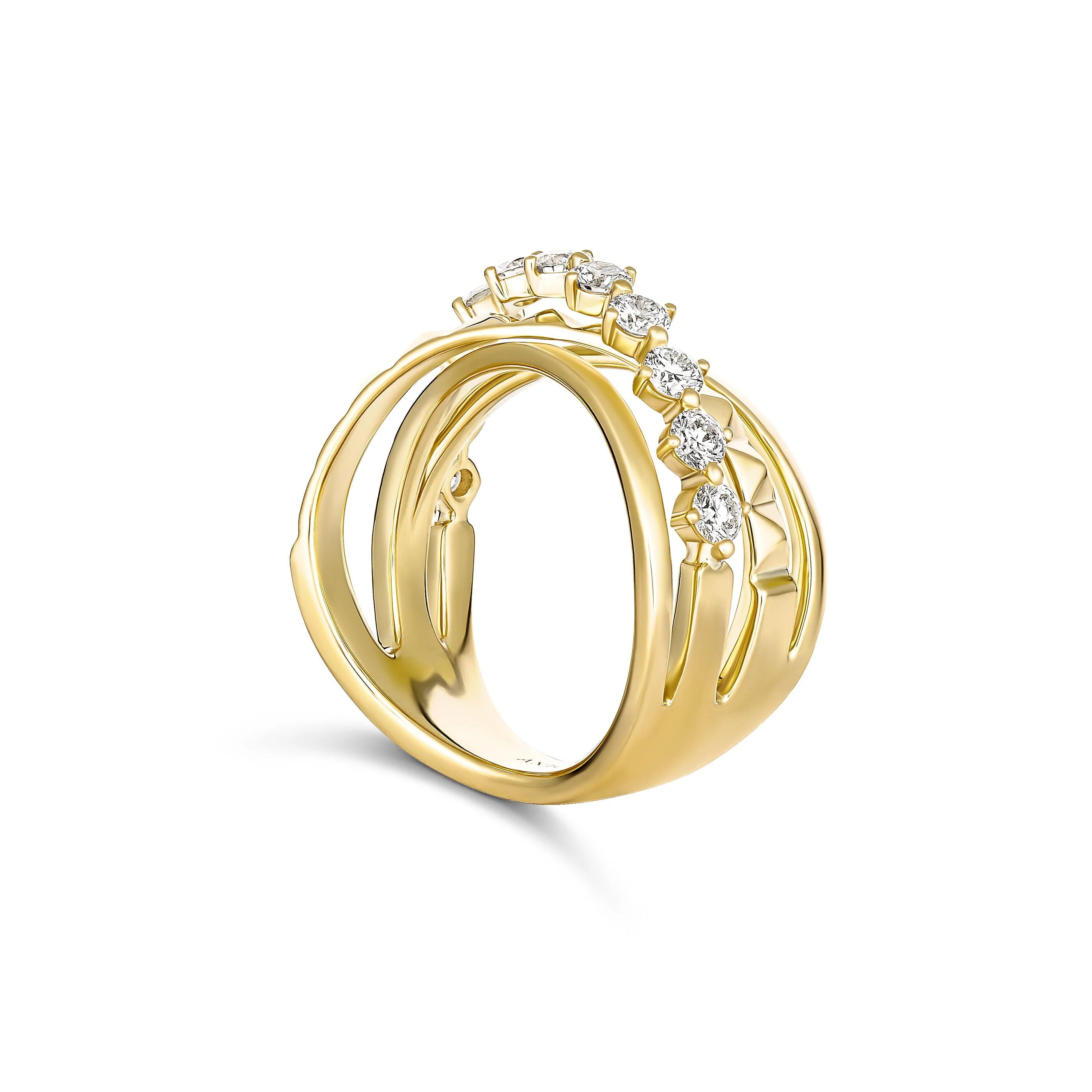 R.08® Tilt 2.0 Diamond Ring | 18K Yellow Gold - Image 4