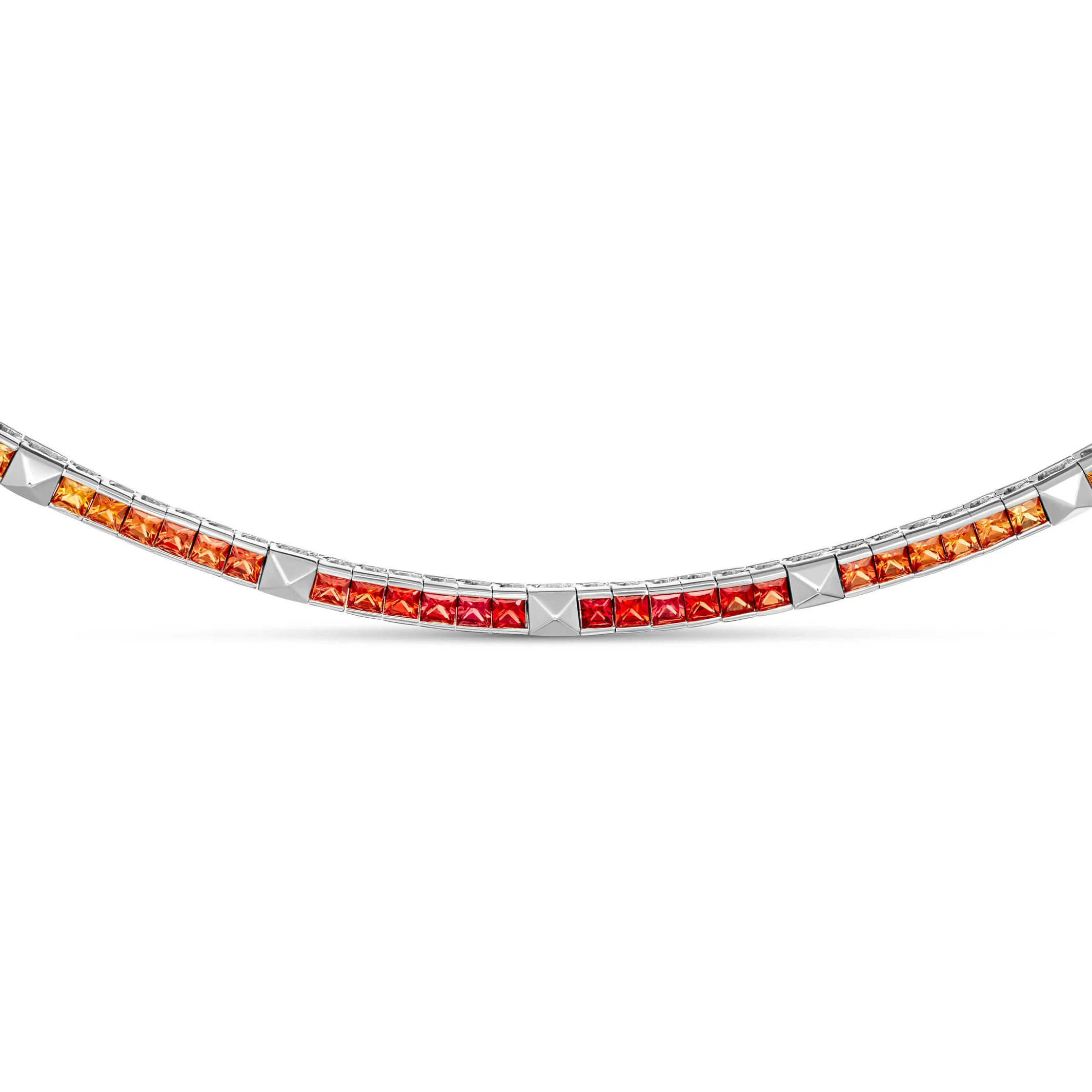 R.08® Une Rainbow Sapphire Necklace | Yellow Gold - Image 5