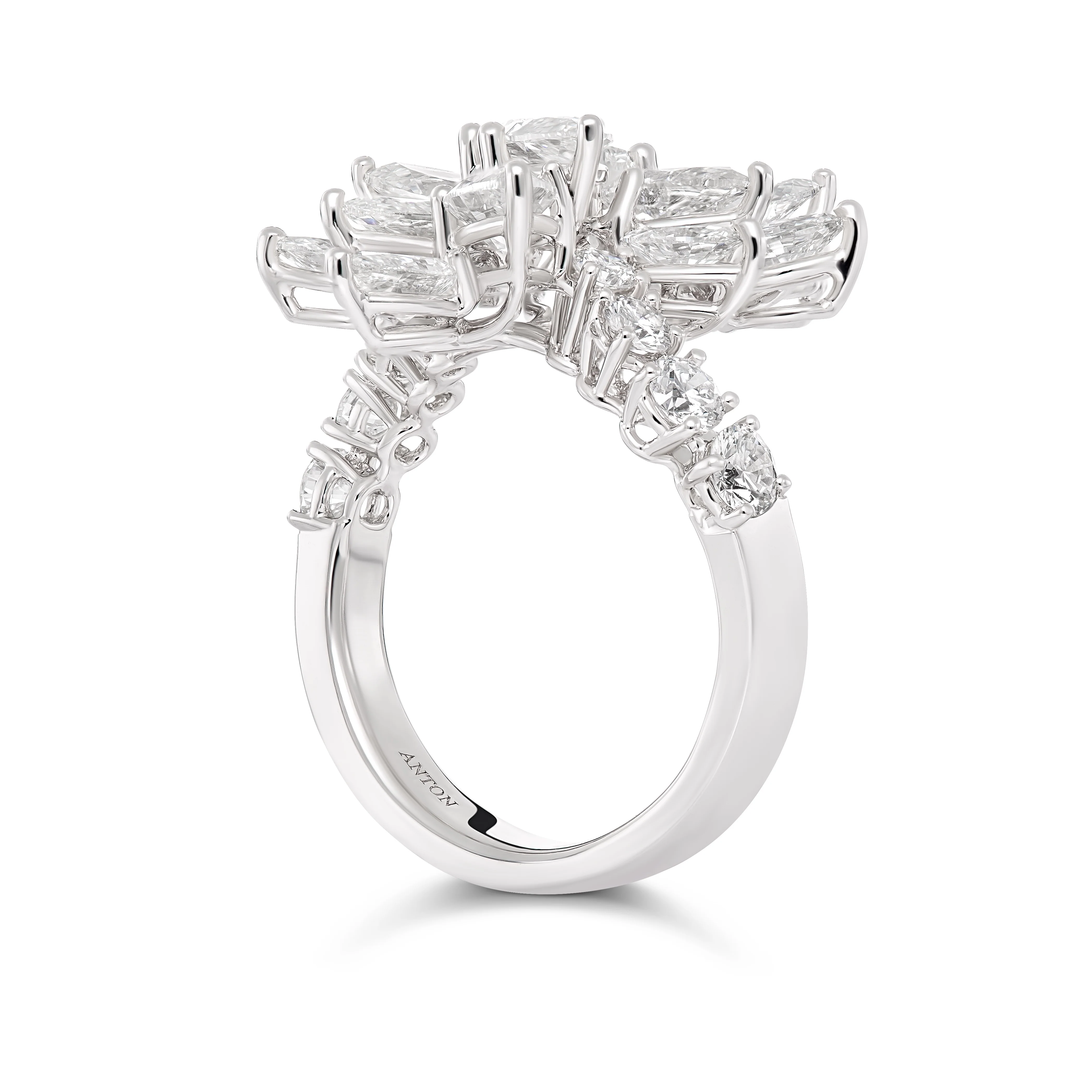 Riviera | Cannes Diamond Multi Cluster Ring - Image 4