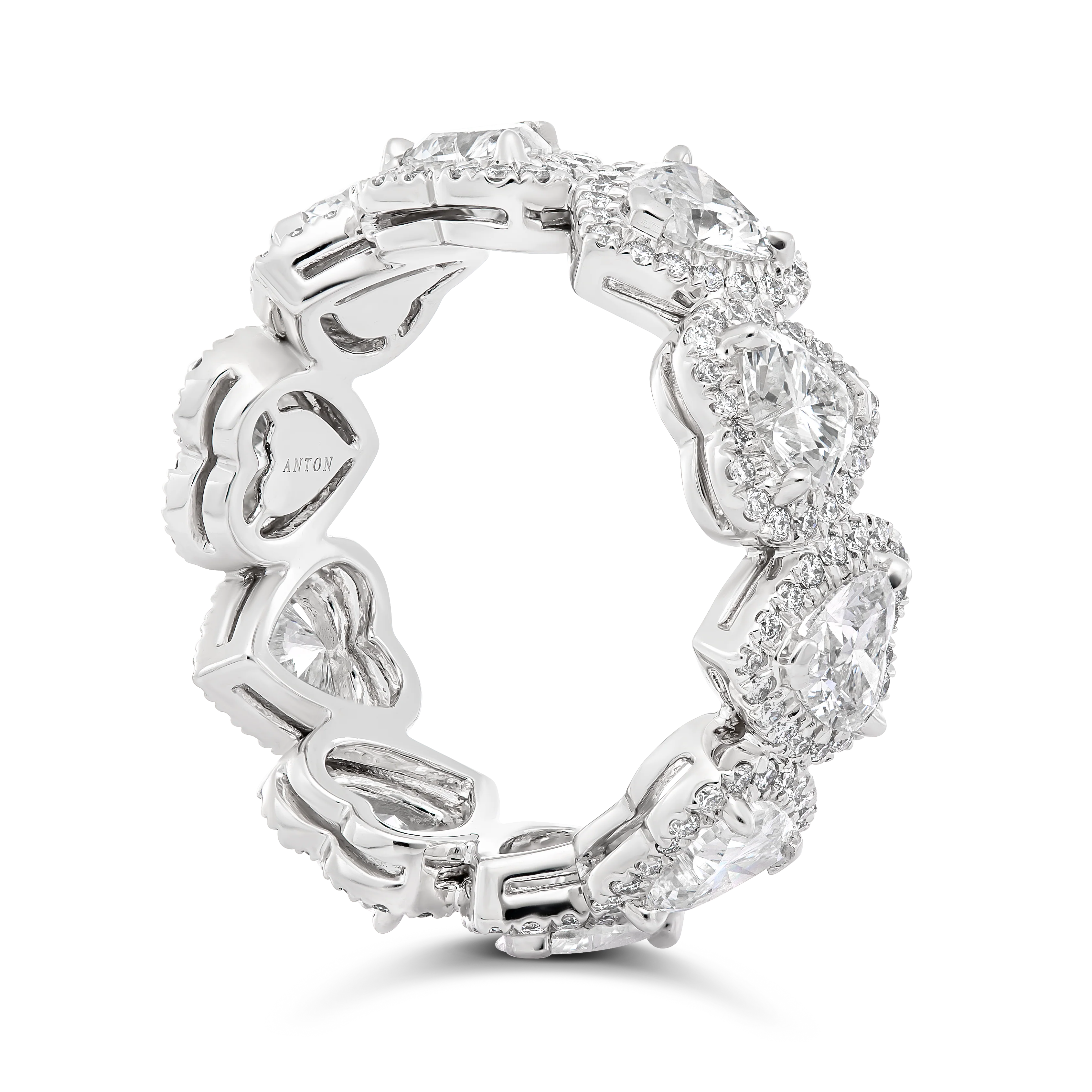 Riviera | Heart Shaped Diamond Halo Eternity - Image 3