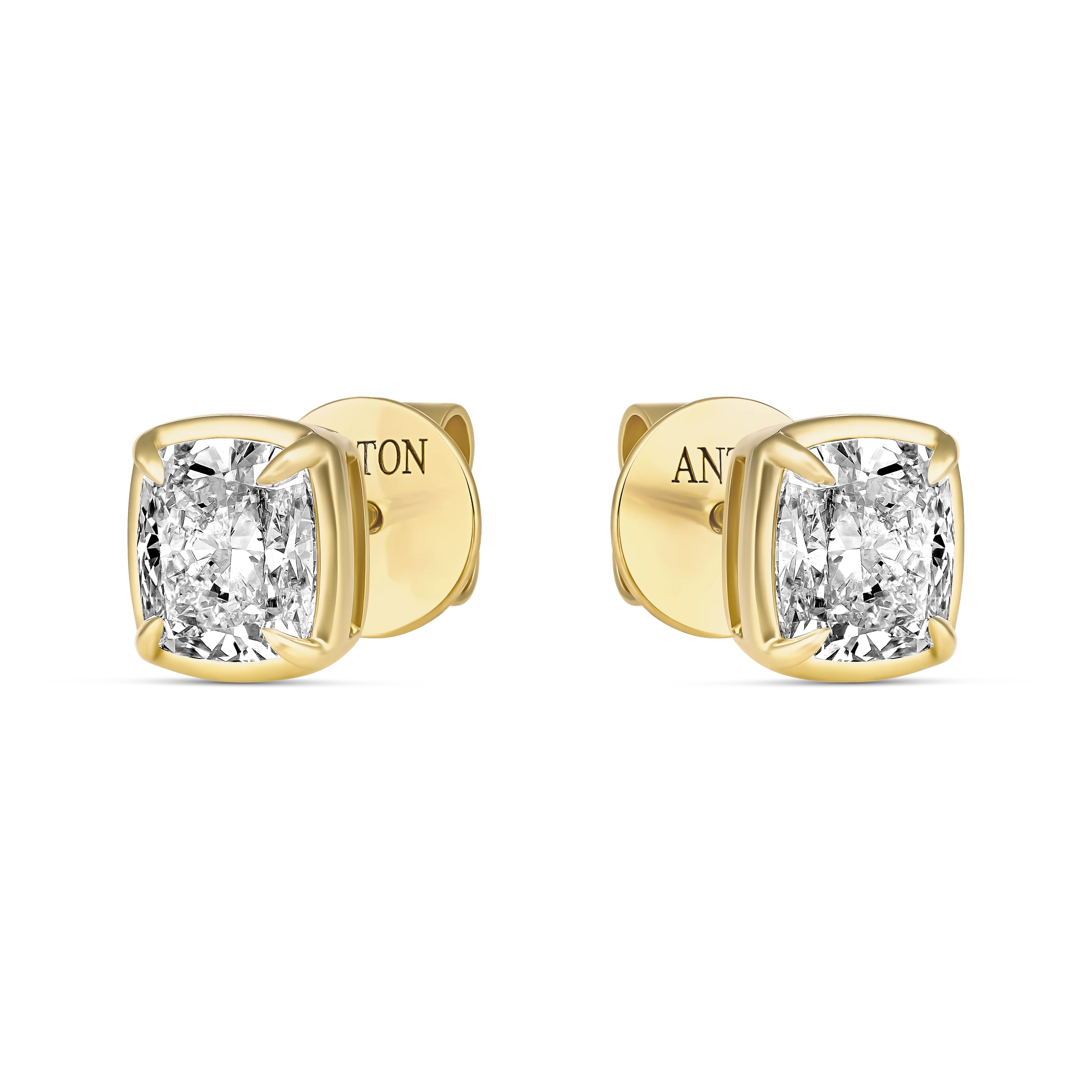 Luminous Emerald Cut East-West Natural Diamond Ring | 18k Yellow Gold - Image 4