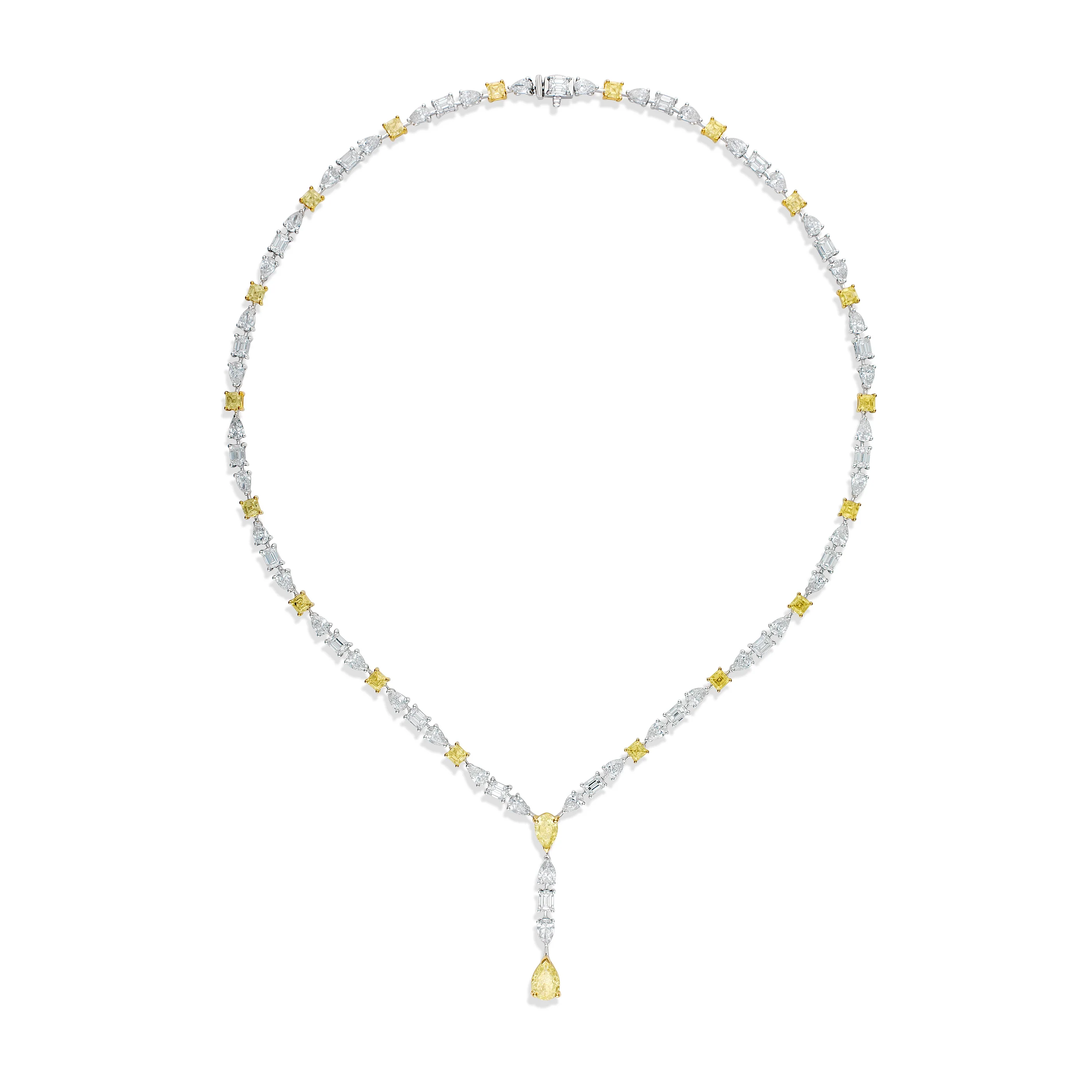 Riviera Monaco Fancy Yellow Diamond Drop Necklace - Image 3