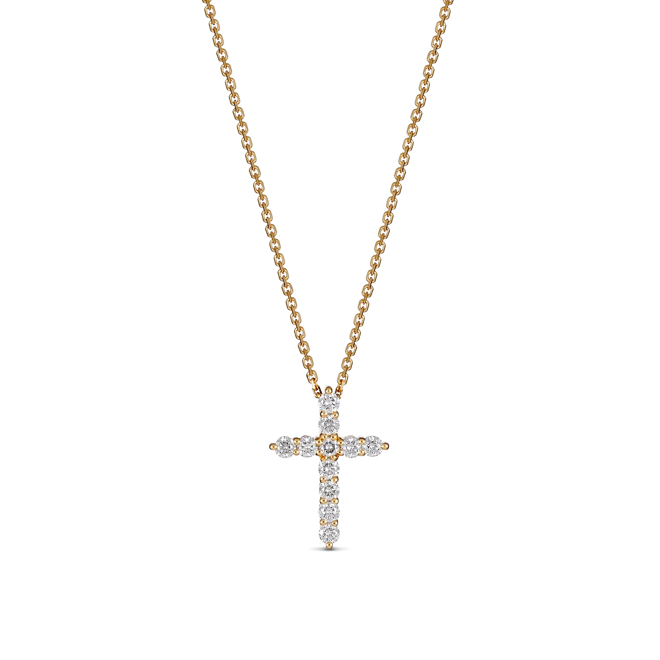 Stella Diamond Cross Necklace | Rose Gold - Image 23
