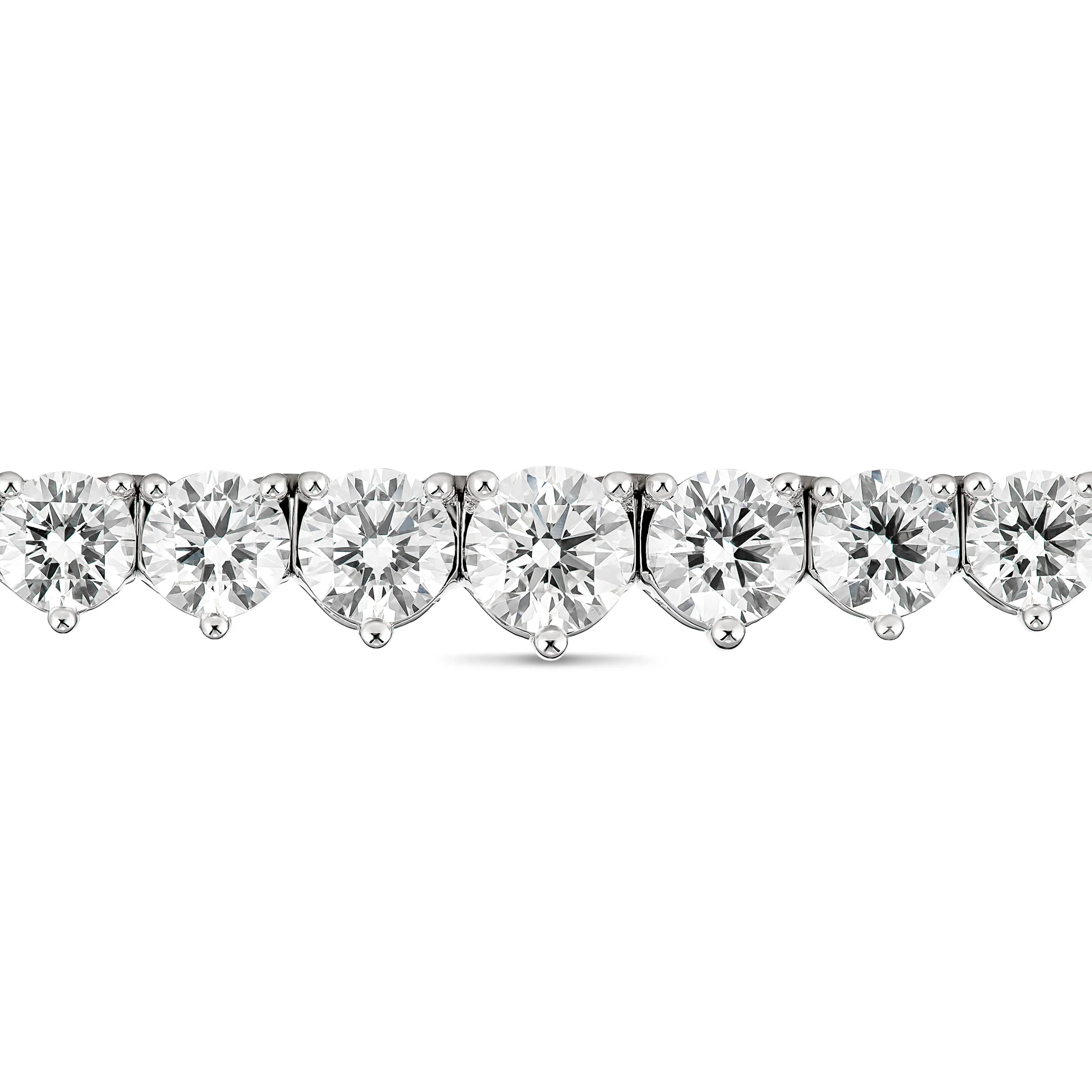 Aura Tennis Necklace 10ct - 11ct | White Gold - Image 3